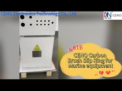 แหวนลื่นแปรงถ่านกระแสสูง IP54 พร้อมเสาเข้าเล่มสำหรับการใช้งานทางทะเล