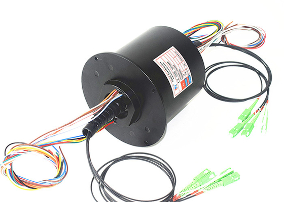 MM Type Fiber Optical Rotary Joint ตัวเชื่อมต่อ SC / APC 100rpm Flange