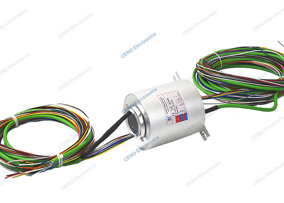 1000M Gigabit Ethernet Integrated Slip Ring หน้าสัมผัสโลหะมีค่า 0 - 300rpm