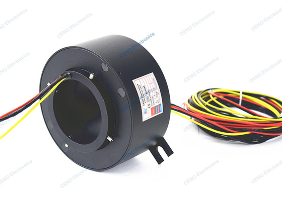 Profibus Signal Industrial Slip Ring ผ่านรู 95 มม. สำหรับอุปกรณ์อัจฉริยะ