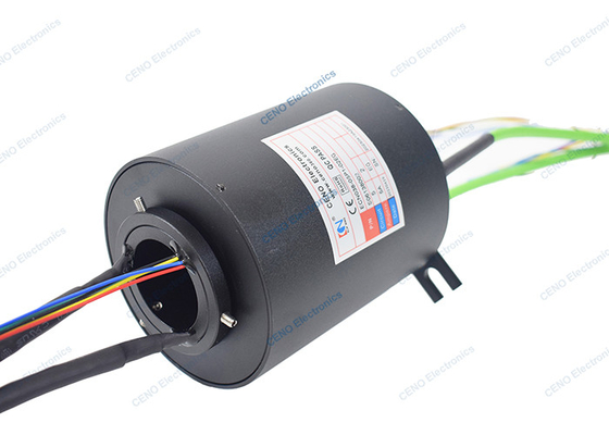 แหวนสลิปสัญญาณ 0 - 10rpm พร้อม Gigabit Ethernet 2 กลุ่มสำหรับงานอุตสาหกรรม