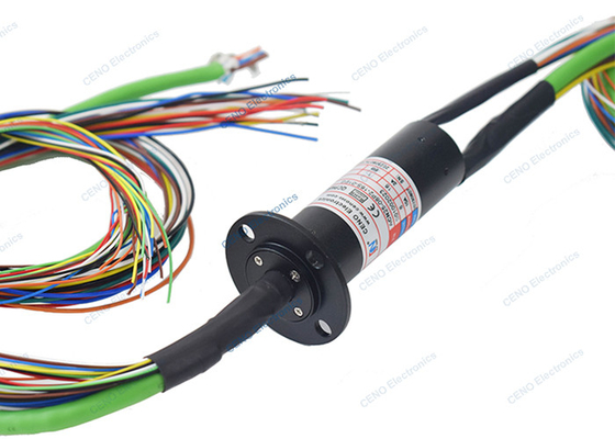 เครื่องเก็บไฟฟ้าขนาดเล็ก 250 rpm Ethernet Slip Ring Capsule