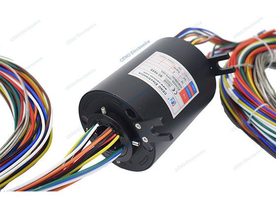 240v สัญญาณ Thermocouple ผ่านรูแหวนสลิสกับแหวนคอลเลคเตอร์ conductive