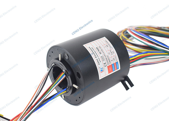 อิเล็กทริกส์ ผ่านหลุมพลังงานแหวนเลื่อน 0 - 300rpm สําหรับระบบอุตสาหกรรม
