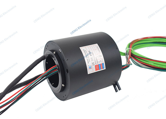 รวมพลังงาน Gigabit Ethernet Slip Ring ปรับแต่งสําหรับระบบอัตโนมัติอุตสาหกรรม