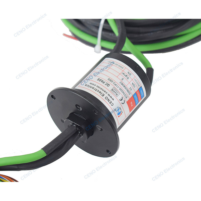 Modbus สัญญาณแหวนสลิปกับ 10A พลังงานไฟฟ้า & Flange สําหรับอุตสาหกรรมอัตโนมัติ