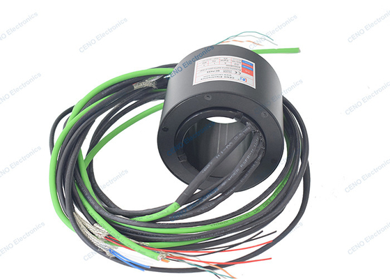 ผ่านหลุม กันน้ําแหวนสลิป & Rotary ไฟฟ้าและ Ethernet สัญญาณ joints