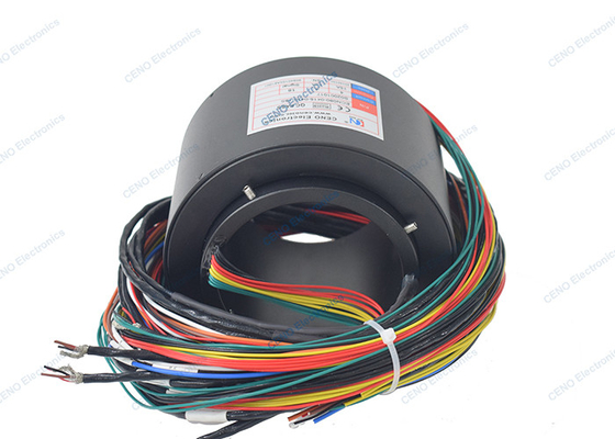 อุตสาหกรรม conductive slip แหวนเก็บรวม RS422 RS232 สัญญาณ swivel