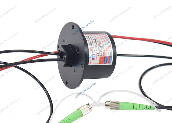 การบูรณาการเส้นไฟเบอร์ออปติก Rotary Joint Slip Ring กับ SM & FC APC Connector