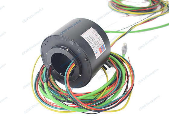 Ethernet Signal Slip Ring กับระบบ Profi-net RS232 & Through Bore For Power