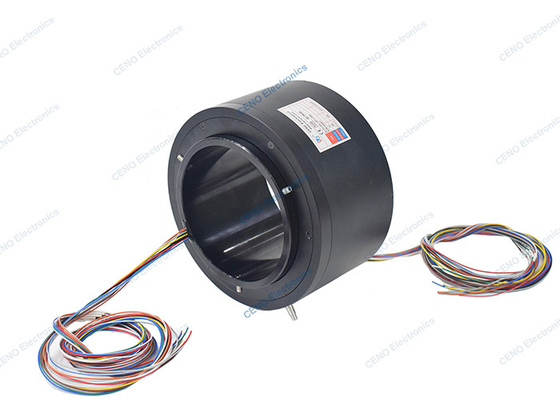 วงแหวนสลิปผ่านหลุมด้วย ID133mm & 12 วงจร 5A สําหรับระบบอุตสาหกรรม