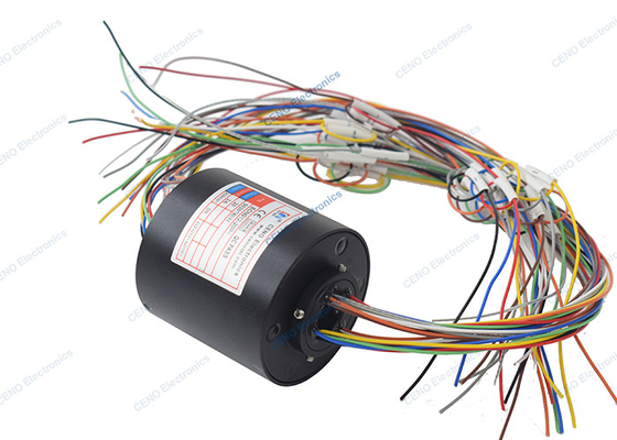 20 วงจร 2A 380V โลเตจ ผ่าน Bore Slip แหวนกับ 300Rpm สําหรับหุ่นยนต์