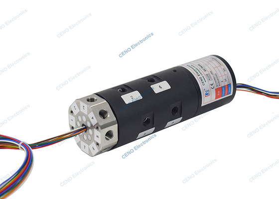 8 ช่องทางบูรณาการ Pneumatic Rotary Union กับ 6m G1/8 