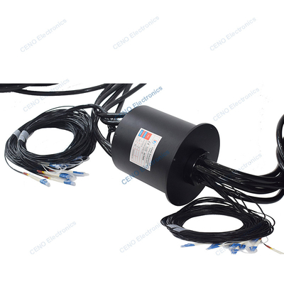 10 ช่องทาง MM Integration Fiber Optic Rotary Joint with Slip Ring เสียการใส่วงแหวน 3.5dB