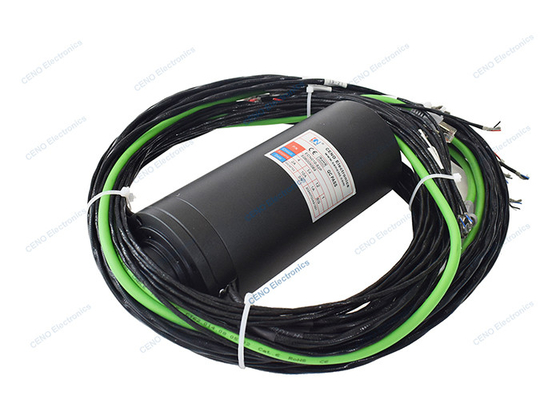 สัญญาณ Gigabit Ethernet Slip Ring ด้วยวัสดุทองเป็นทอง สําหรับ CCTV
