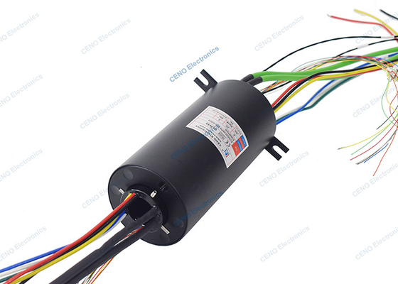 ผ่านรูสลิปวงแหวนกับ Ethernet & RS485 สัญญาณสําหรับระบบอุตสาหกรรม
