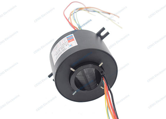 8 วงจรไฟฟ้าผ่าน Bore สลิปวงแหวนกับ ID50mm สําหรับระบบอุตสาหกรรม