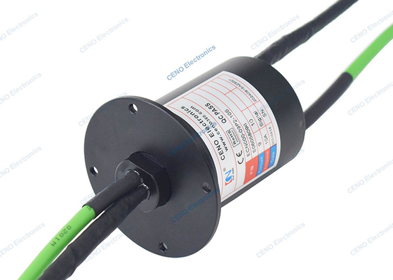 สัญญาณอีเทอร์เน็ตสลิปวงแหวนกับการติดตั้ง flange สําหรับหุ่นยนต์ที่กําหนดเอง