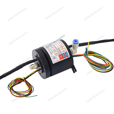ผสมผสานสหพันธ์หมุน Pneumatic รวมหมุน conductive กับสัญญาณ Encoder