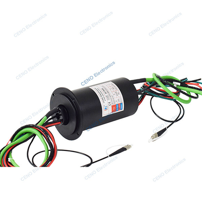อุณหภูมิต่ําบูรณาการ FORJs สลิปวงแหวนกับไฟเบอร์ออปติก Rotary Joint & Ethernet
