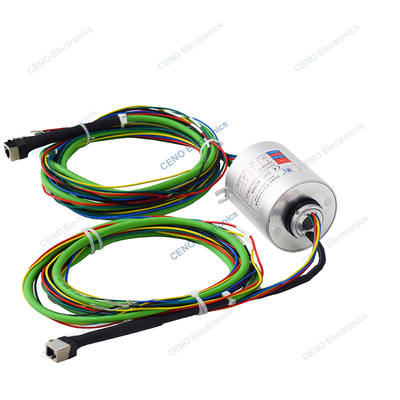 แหวนลื่นกันน้ําที่มีสัญญาณ ip68 และสัญญาณ Ethernet สําหรับสภาพอากาศที่มีอุณหภูมิต่ํา