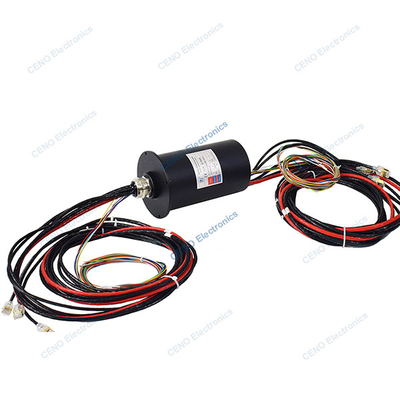 Ethernet Signal Slip Ring พร้อมพลังงานไฟฟ้าและสัญญาณตัวเลือกสําหรับแขนหุ่นยนต์