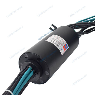 Low Temperature Ethernet Signal Slip Ring combine Electric Power and RS232