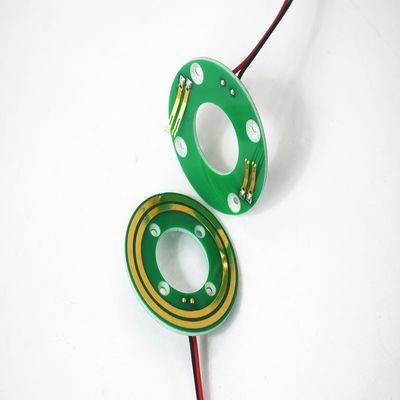 ID 20mm Mini Slip Ring 24VAC โลหะมีค่าสำหรับชิงช้าสวรรค์